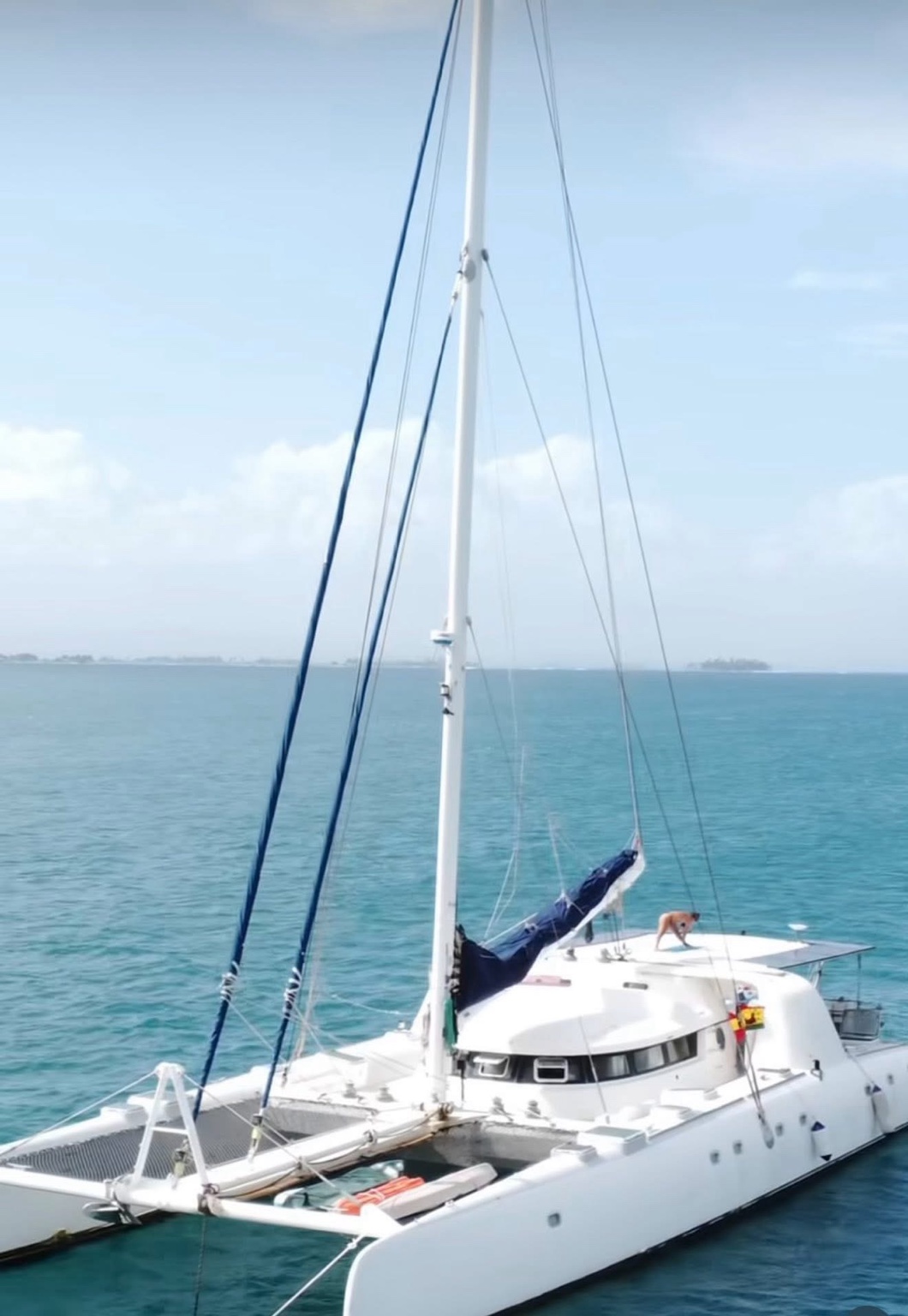 S/Y One Love squared, the 82-foot Nautitech sailing catamaran